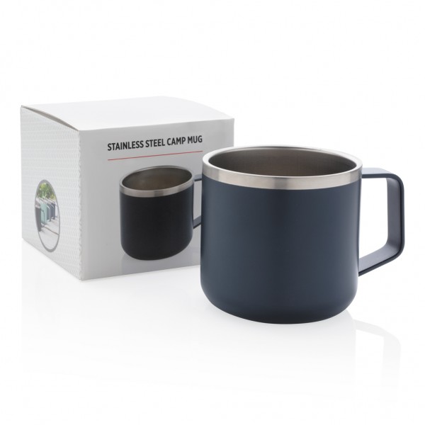 Stainless-Steel Camping-Tasse, blau