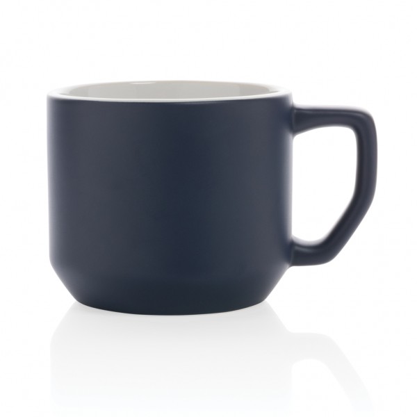 Moderne Keramiktasse, 350ml, navy blau