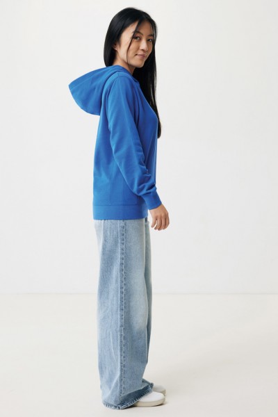 IQONIQ Yengo Hoodie mit Seitentaschen aus rec. Baumwolle, Königsblau S