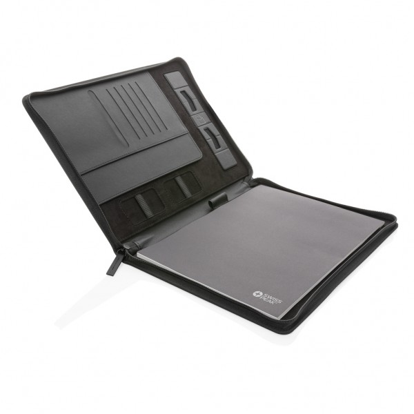 Swiss Peak Heritage RCS rPU A4 Portfolio mit Reißverschluss, schwarz