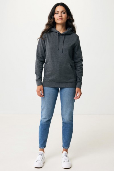 IQONIQ Torres ungefärbter Hoodie aus recycelter Baumwolle, heather anthracite S