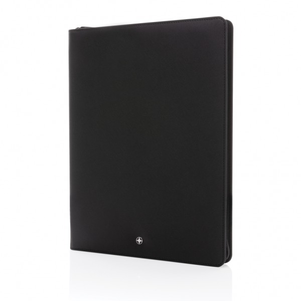 Swiss Peak Heritage RCS rPU A4 Portfolio mit Reißverschluss, schwarz