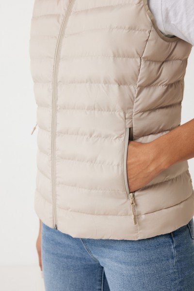 IQONIQ Meru Damen Bodywarmer aus recyceltem Polyester, beige XXXL