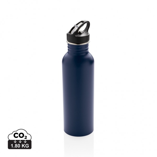 Deluxe Sportflasche aus Edelstahl, navy blau