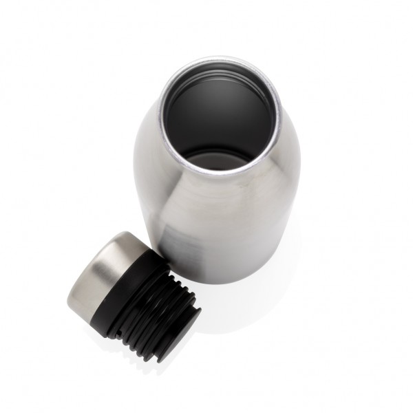 Deluxe Wasserflasche aus RCS recyceltem Stainless-Steel, silber