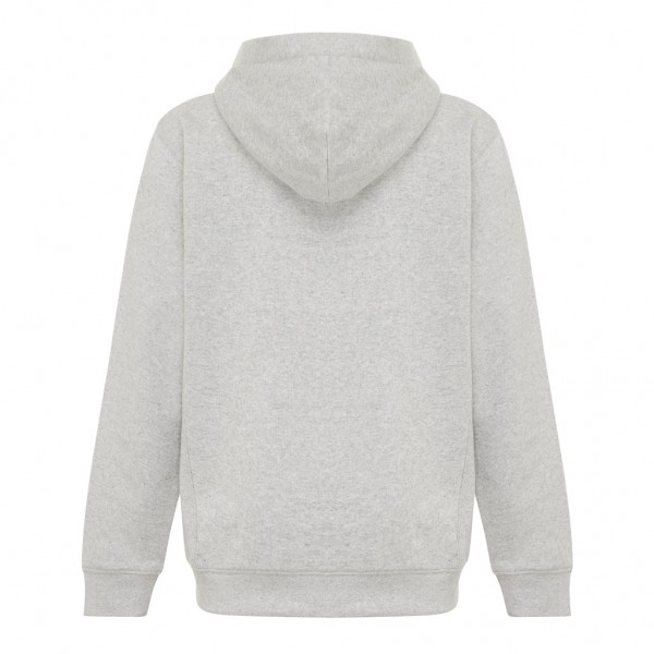 IQONIQ Yengo KidsHoodie mit Seitentaschen aus rec. Baumwolle, light heather grey 34