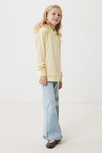 IQONIQ Yengo KidsHoodie mit Seitentaschen aus rec. Baumwolle, cream yellow 34