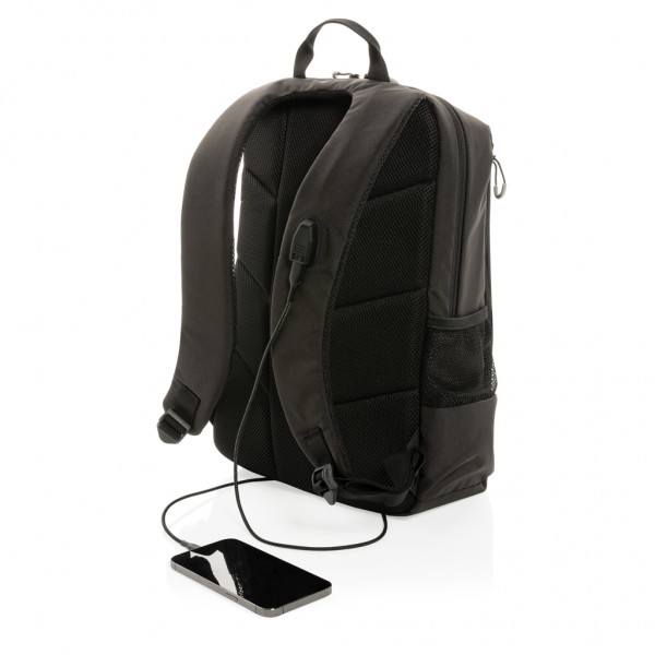 Impact AWARE™ Lima 15.6` RFID Laptop-Rucksack, schwarz