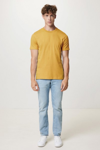 IQONIQ Brett T-Shirt aus recycelter Baumwolle, ochre yellow S