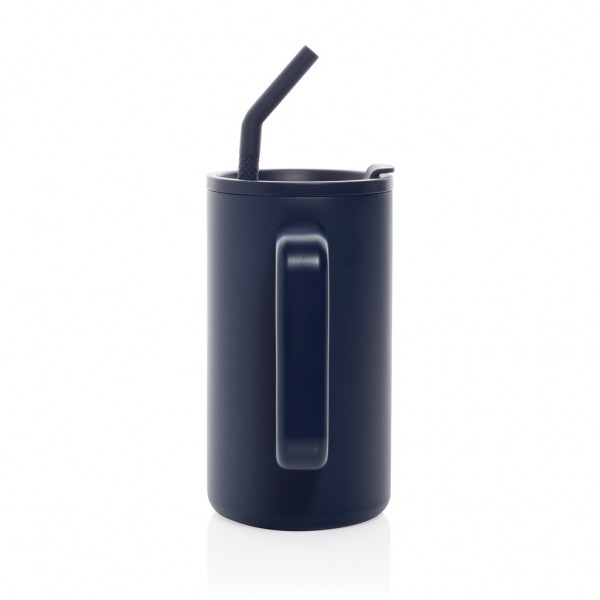 Cube Becher aus RCS recyceltem Stahl 800ml, navy blau