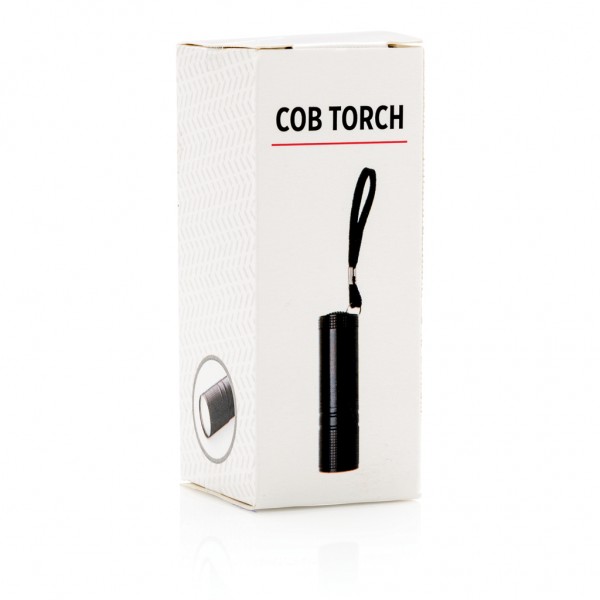 COB Taschenlampe, schwarz