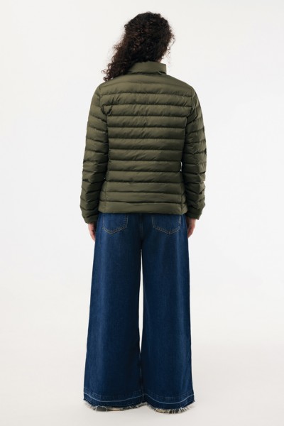 IQONIQ Maiko Damen Steppjacke aus recyceltem Polyester, khaki XXS