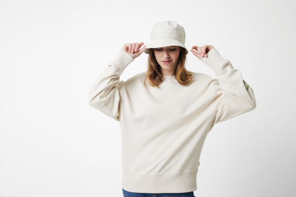 IQONIQ Kruger Relax-Rundhals-Sweater aus recycelt. Baumwolle, natural raw M