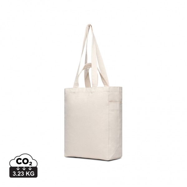 VINGA Hilo AWARE™ Tasche mit Reißverschluss aus rec. Canvas, off white