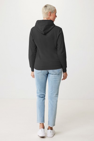 IQONIQ Jasper Hoodie aus recycelter Baumwolle, anthrazit S