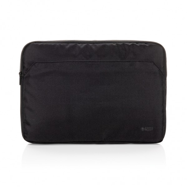 Swiss Peak Aware™ RPET Essential 15.6` Laptop Sleeve, schwarz
