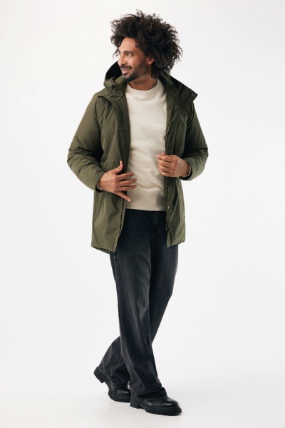 IQONIQ Thelon Parka aus recyceltem Polyester, khaki XS