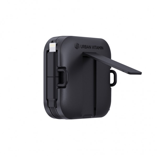 Urban Vitamin San Jose 100W-Halter mit einziehbarem Kabel, schwarz