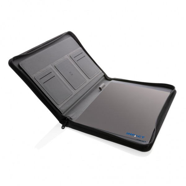 Impact AWARE™ RPET A4 Portfolio mit Reißverschluss, anthrazit
