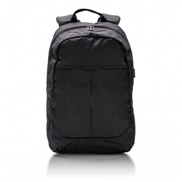 Power USB Laptop-Rucksack, schwarz