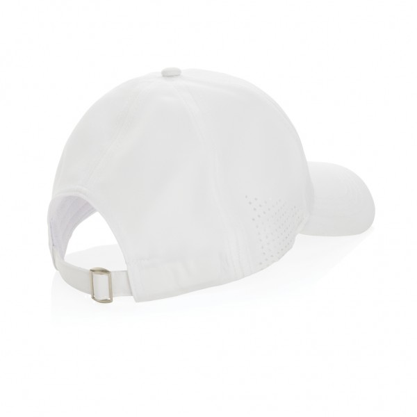 Impact AWARE™ rPET 6-Panel-Sportkappe, weiß