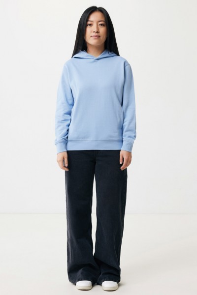 IQONIQ Yengo Hoodie mit Seitentaschen aus rec. Baumwolle, sky blue XXS