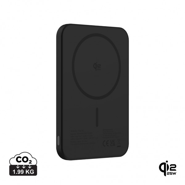 Urban Vitamin Pomona 5000mAh Qi2.2 25W magnetische Powerbank, schwarz