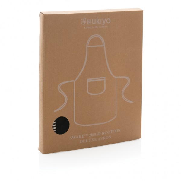 Ukiyo Aware™ 280gr rCotton Deluxe Schürze, schwarz