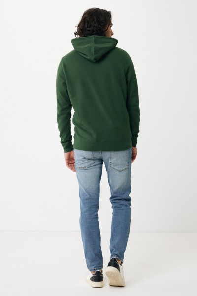 IQONIQ Rila Lightweight Hoodie aus recycelter Baumwolle, forest green XL