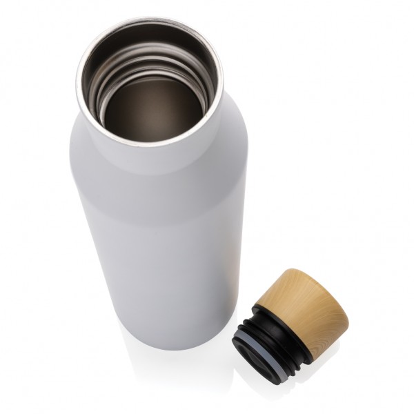 Gaia Vakuumflasche aus RCS recyceltem Stainless-Steel, weiß