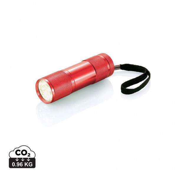 Quattro Aluminiumtaschenlampe, rot