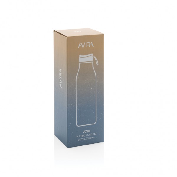 Avira Atik RCS recycelte PET-Flasche 500ml, transparent