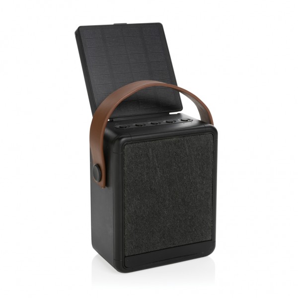 Skywave 12W Solar-Lautsprecher aus RCS recyceltem Kunststoff, schwarz