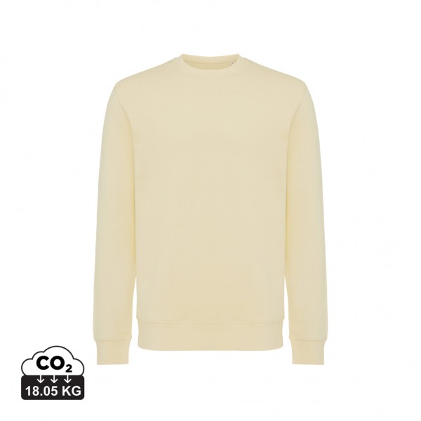 IQONIQ Etosha Lightweight Sweater aus recycelter Baumwolle, cream yellow XS
