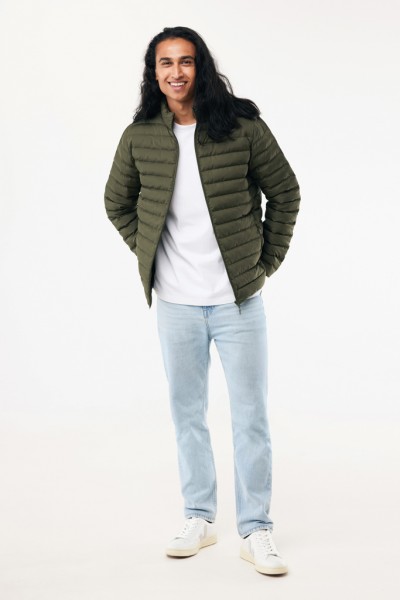 IQONIQ Maiko Herren Steppjacke aus recyceltem Polyester, khaki XXXL