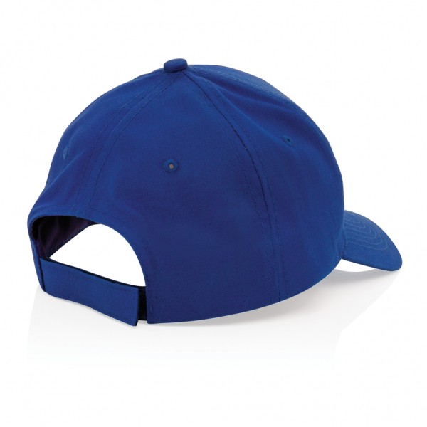 Impact 5 Panel Kappe aus 190gr rCotton mit AWARE™ Tracer, blau