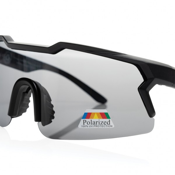 SproShield RCS Sportbrille mit polarisierten Gläsern, schwarz