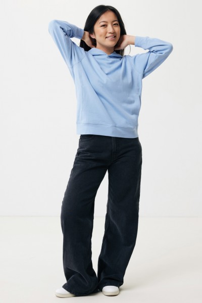 IQONIQ Yengo Hoodie mit Seitentaschen aus rec. Baumwolle, sky blue XXL