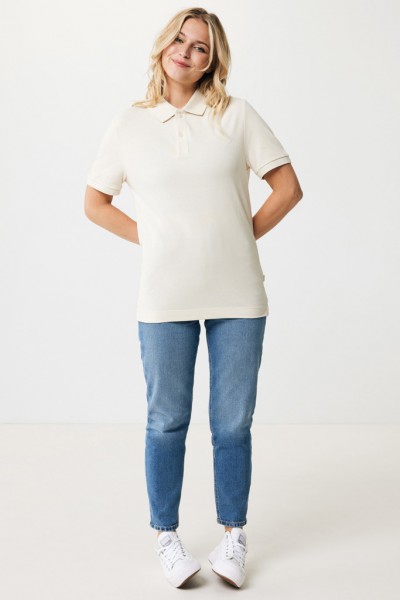 IQONIQ Yosemite Piqué-Poloshirt aus recycelter Baumwolle, natural raw XS