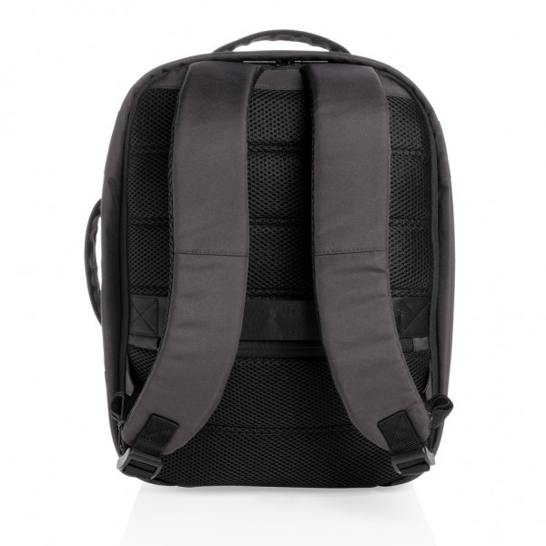 Impact AWARE™ RPET Anti-Diebstahl 15,6` Laptop-Rucksack, schwarz