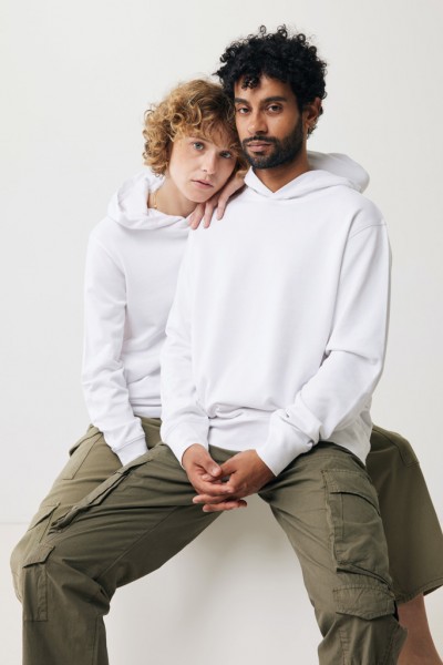 IQONIQ Yengo Hoodie mit Seitentaschen aus rec. Baumwolle, recycled white XL