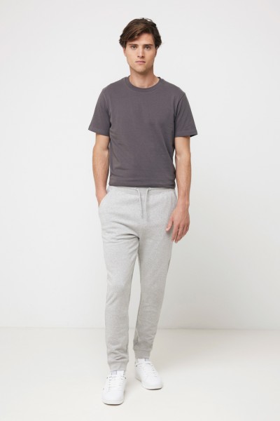IQONIQ Cooper Jogger aus recycelter Baumwolle, heather grey M