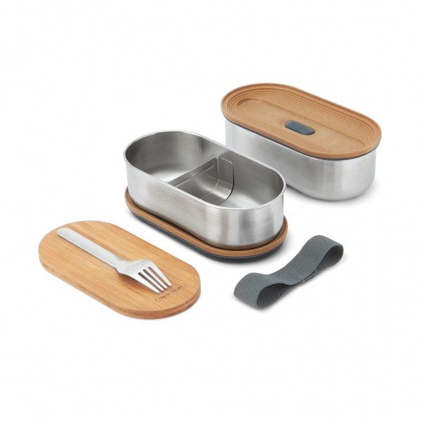 Black+Blum Stainless Steel Double Bento Box, grau