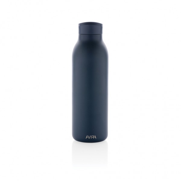 Avira Avior RCS recycelte Stainless-Steel Flasche 500ml, navy blau