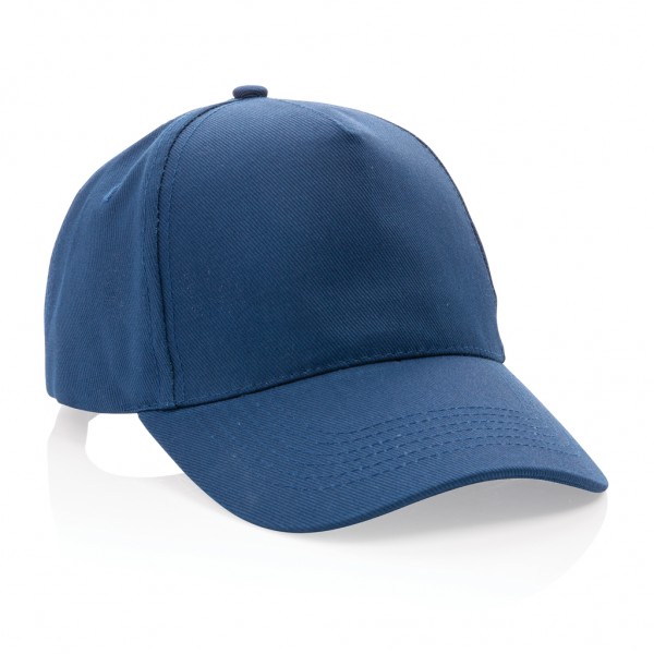 Impact 5 Panel Kappe aus 280gr rCotton mit AWARE™ Tracer, navy blau