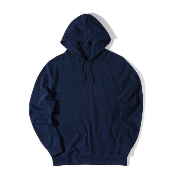 IQONIQ Rila Lightweight Hoodie aus recycelter Baumwolle, navy blau L
