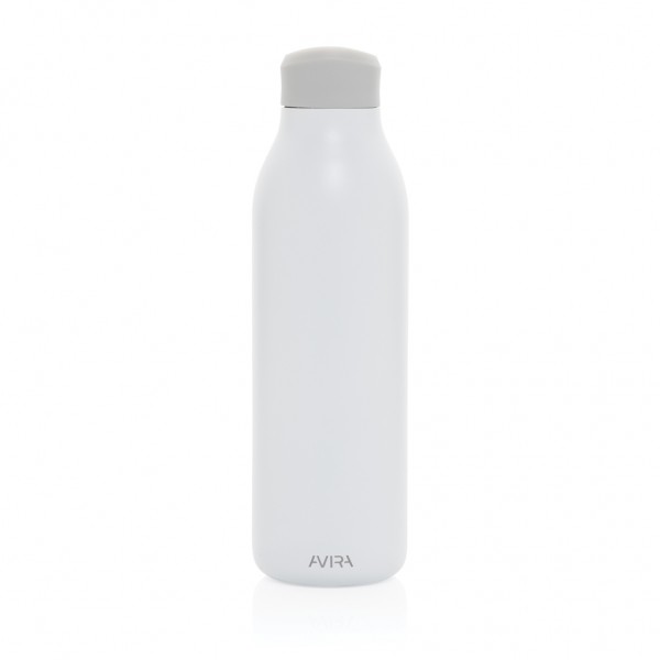 Avira Alok 360 Klick-Wasserflasche aus RCS rec. Stahl, 600ml, weiß