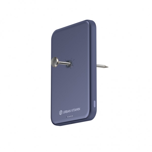Urban Vitamin Pomona 5000mAh Qi2.2 25W magnetische Powerbank, blau