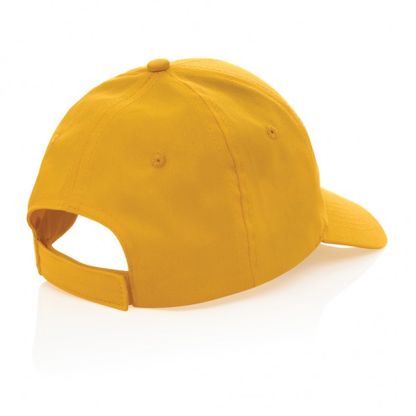 Impact 6 Panel Kappe aus 190gr rCotton mit AWARE™ Tracer, gelb