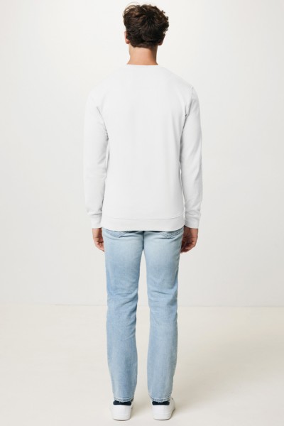 IQONIQ Zion Rundhals-Sweater aus recycelter Baumwolle, recycled white XXL